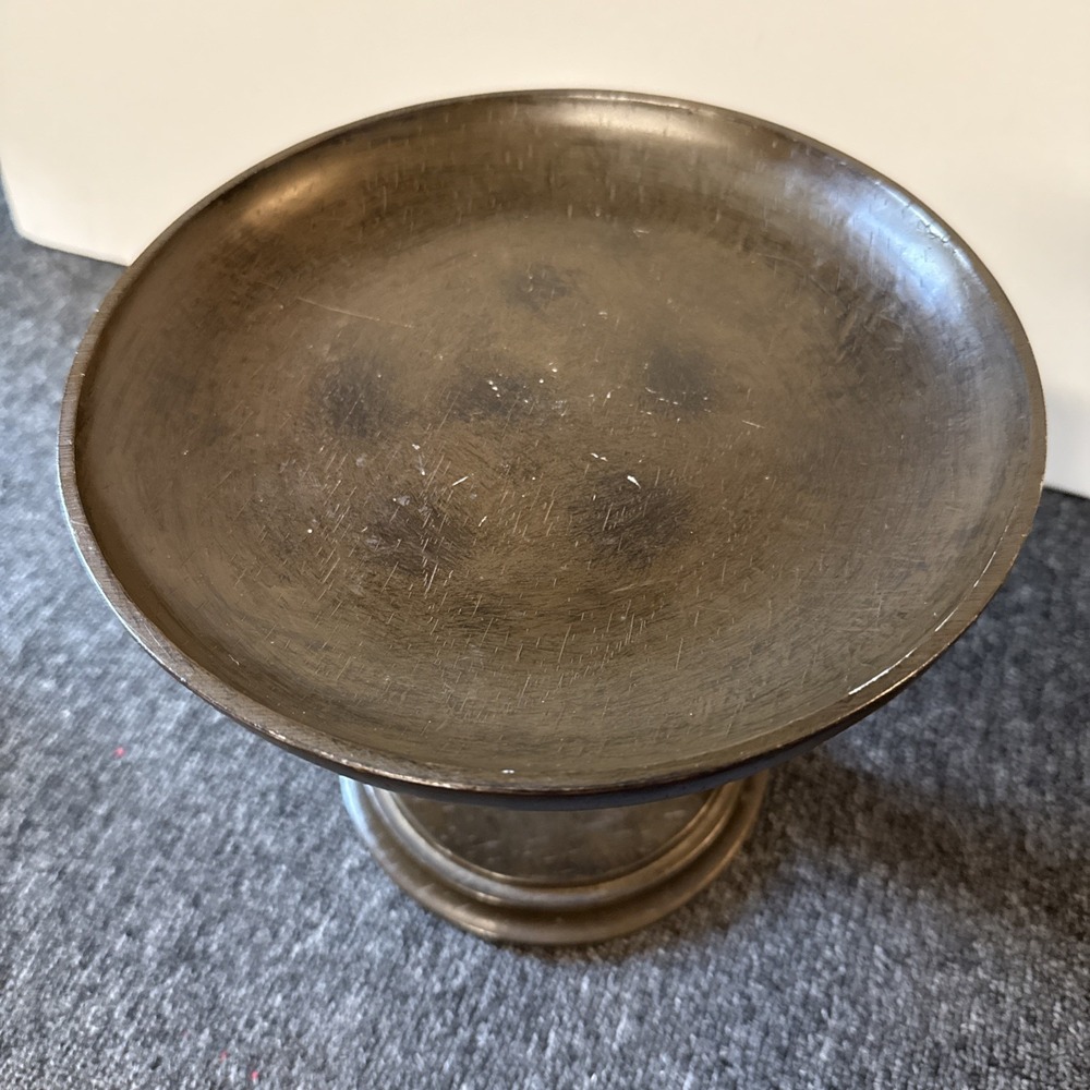 Southern Living At Home Barley Twist Pedestal Decor Cake Candle Stand Mint 9" - Picture 4 of 5